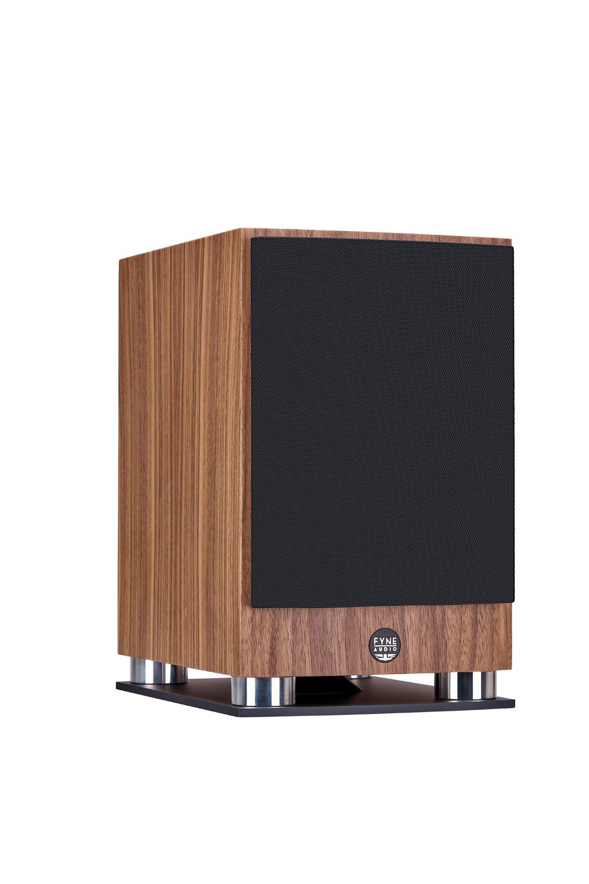 Fyne Audio F500SP in Natural Walnut with grille on