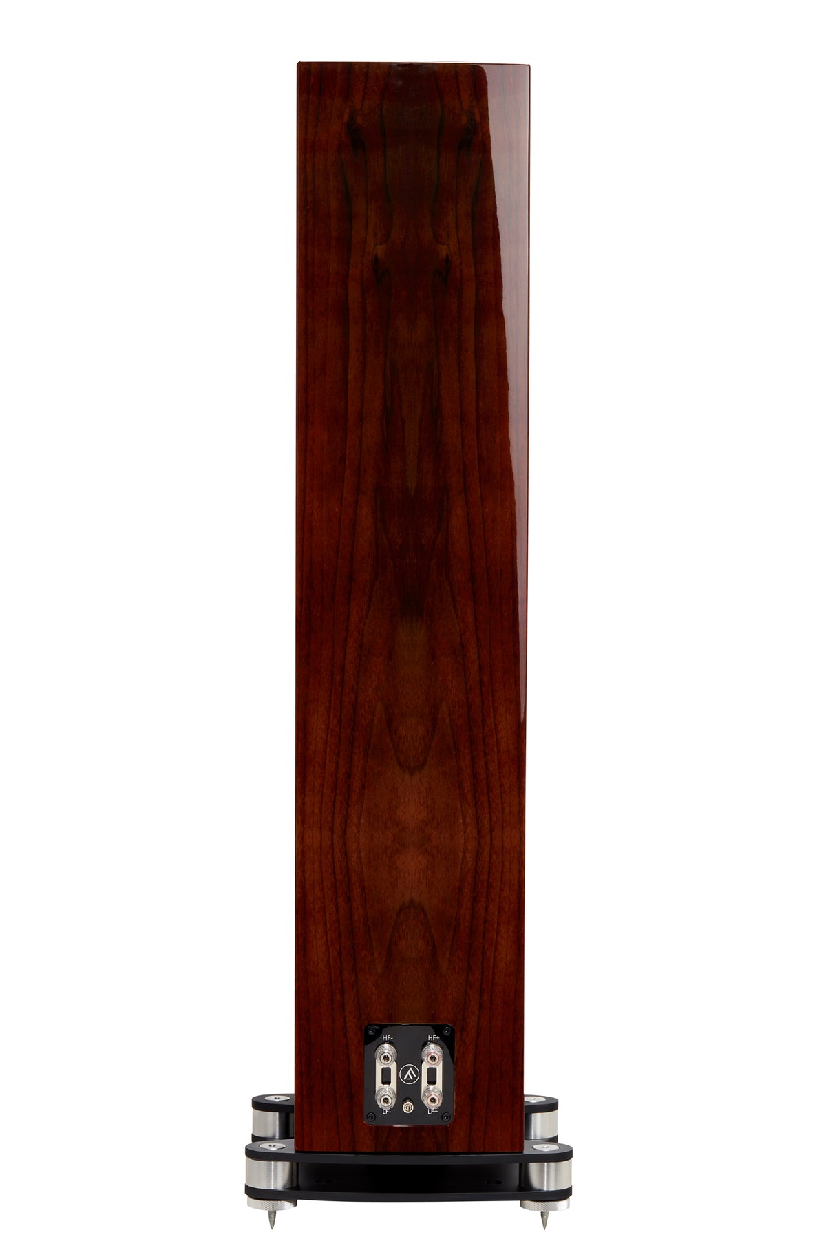 Rear view of Fyne Audio F501SP in Piano Gloss Walnut