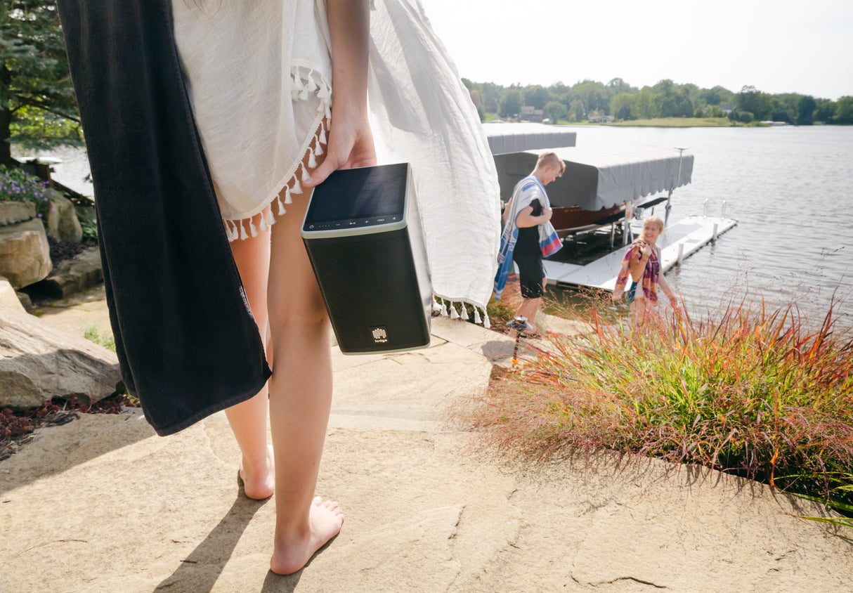 Lodge Sound Solar Outdoor Bluetooth Speaker