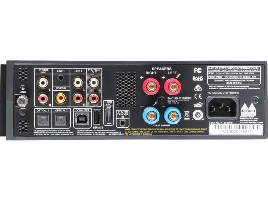 NAD D 3045 Hybrid Digital DAC Amplifier (Ex Demo)