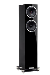 Fyne Audio F501SP in Piano Gloss Black with grille removed