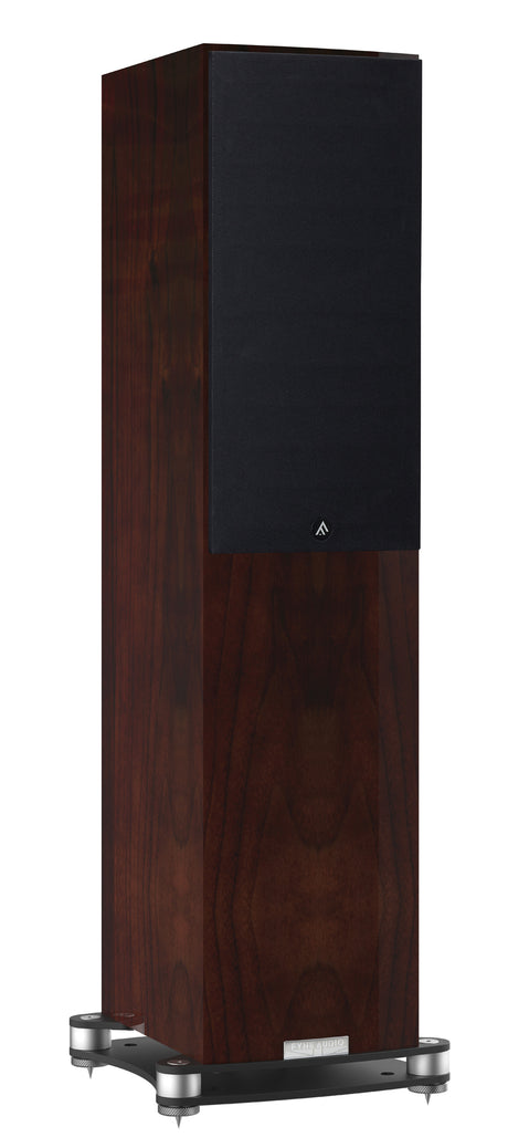 Fyne Audio F502SP in Piano Gloss Walnut with grille on