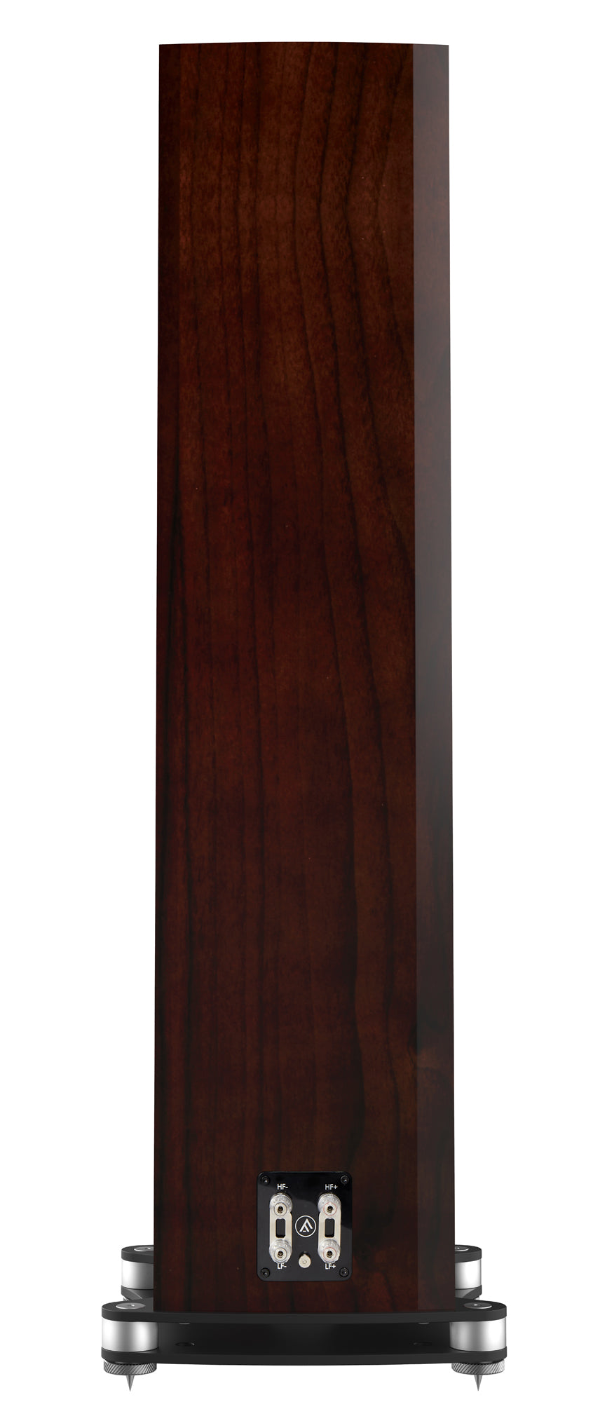 Rear view of Fyne Audio F502SP in Piano Gloss Walnut