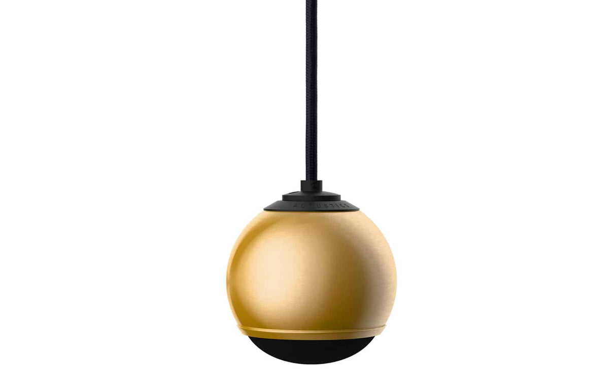 Micro Droplet Brushed Gold with Black Cable