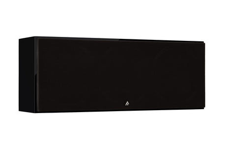 Fyne Audio F500S LCR speaker in Piano Gloss Black with grille on