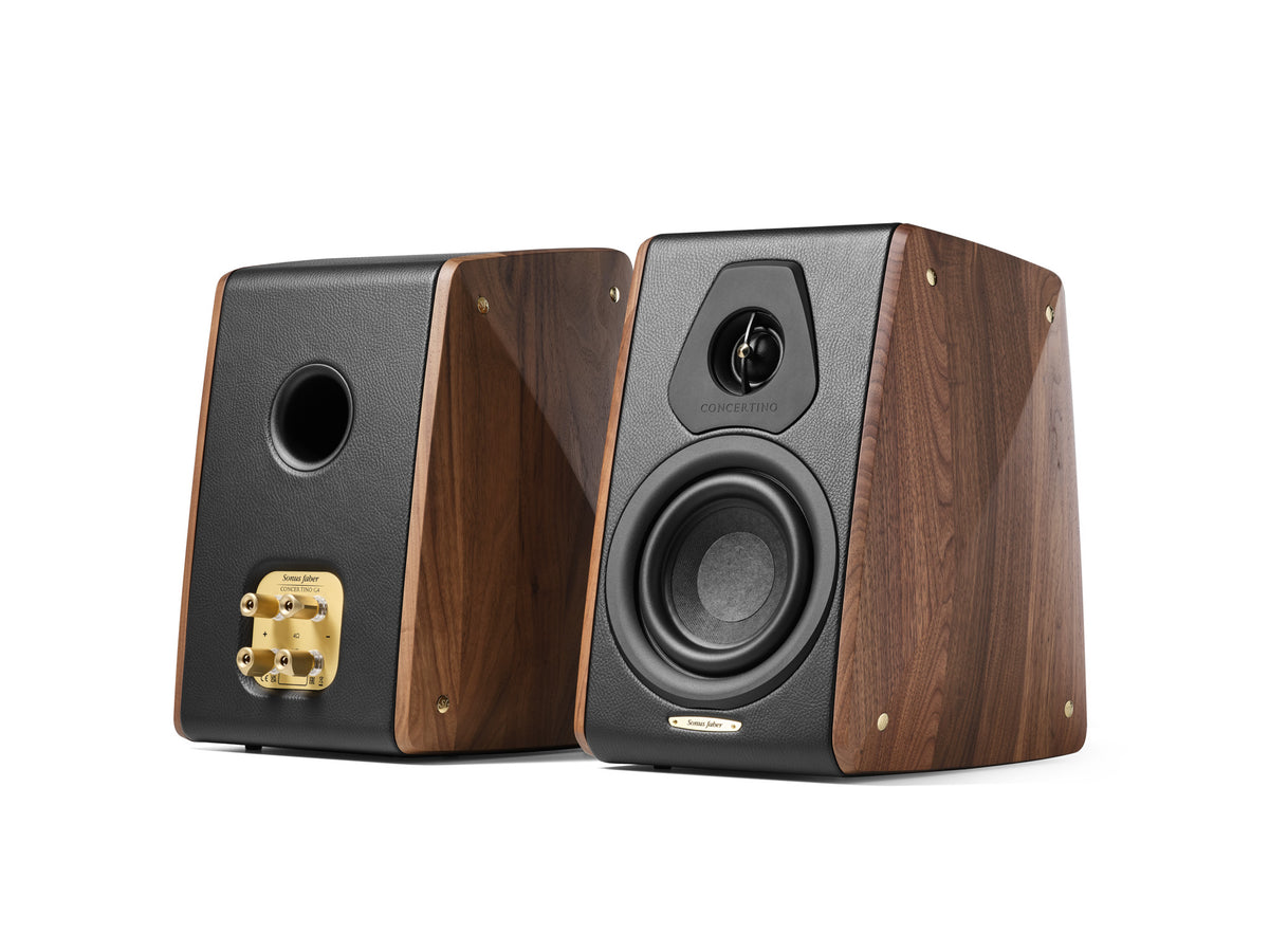 Sonus faber Concertino G4 bookshelf speakers in Solid Walnut