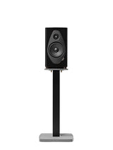 Sonus faber Sonetto II G2 in Black on optional Sonetto G2 stand, front view