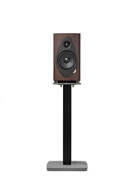 Sonus faber Sonetto II G2 in Wenge on optional Sonetto G2 stand, front view