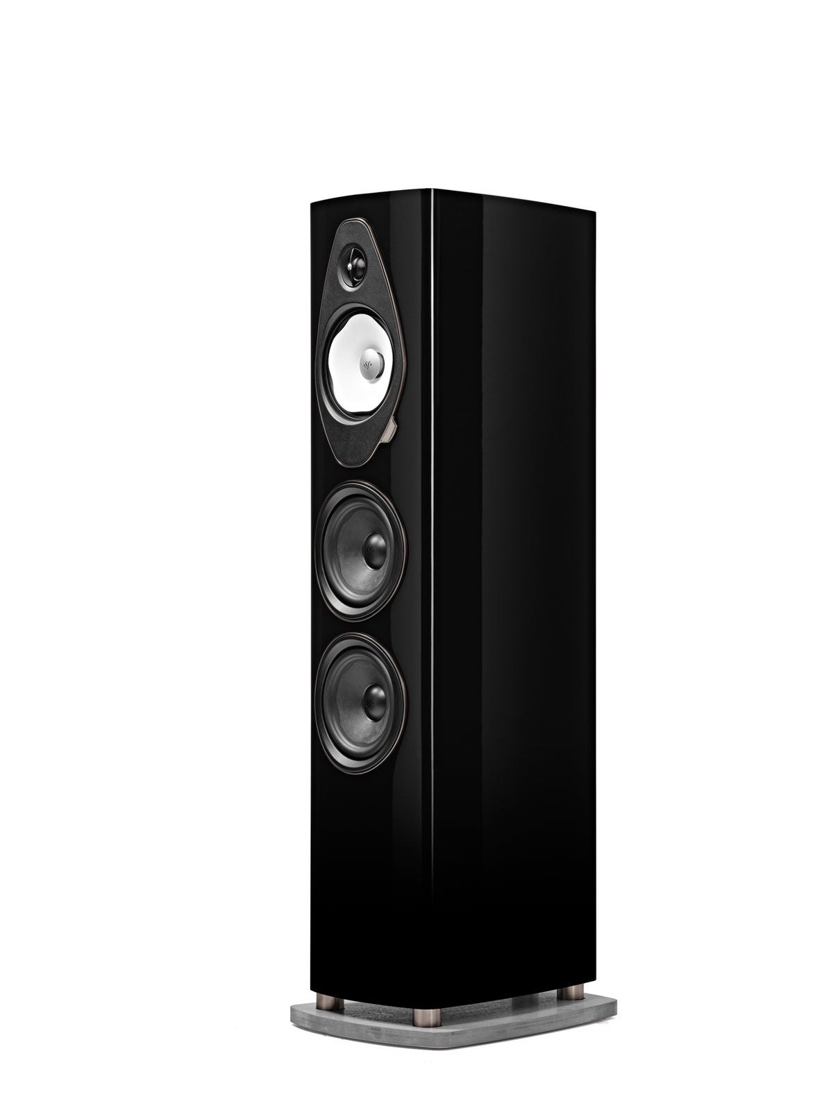 Sonus faber Sonetto V G2 Black three-quarter view