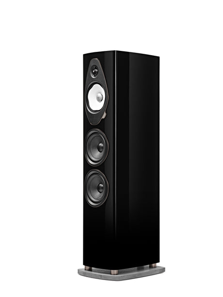 Sonus faber Sonetto V G2 Black three-quarter view