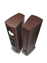 Sonus faber Sonetto V G2 Wenge top-down pair and cabinet detail
